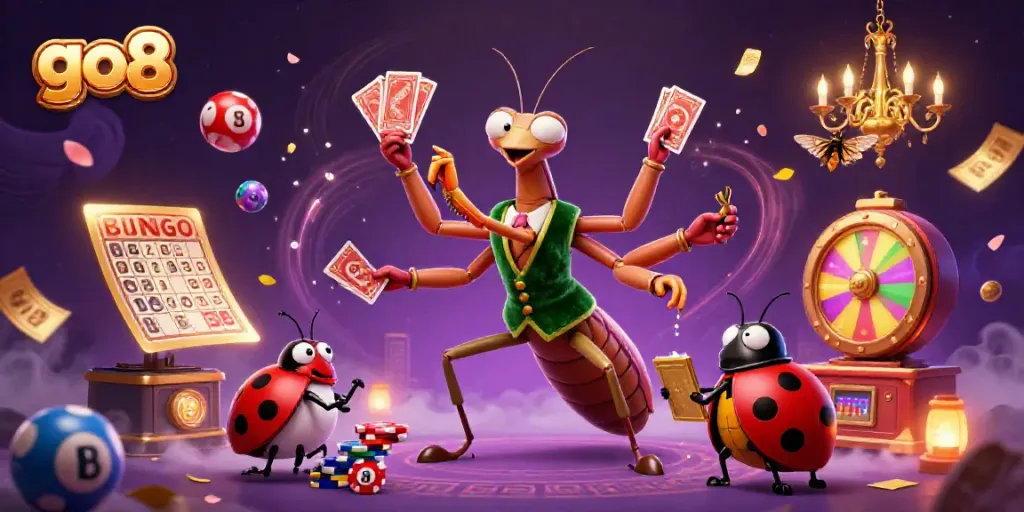 Engage with exciting gaming adventures at go8 with colorful elements and vibrant characters.