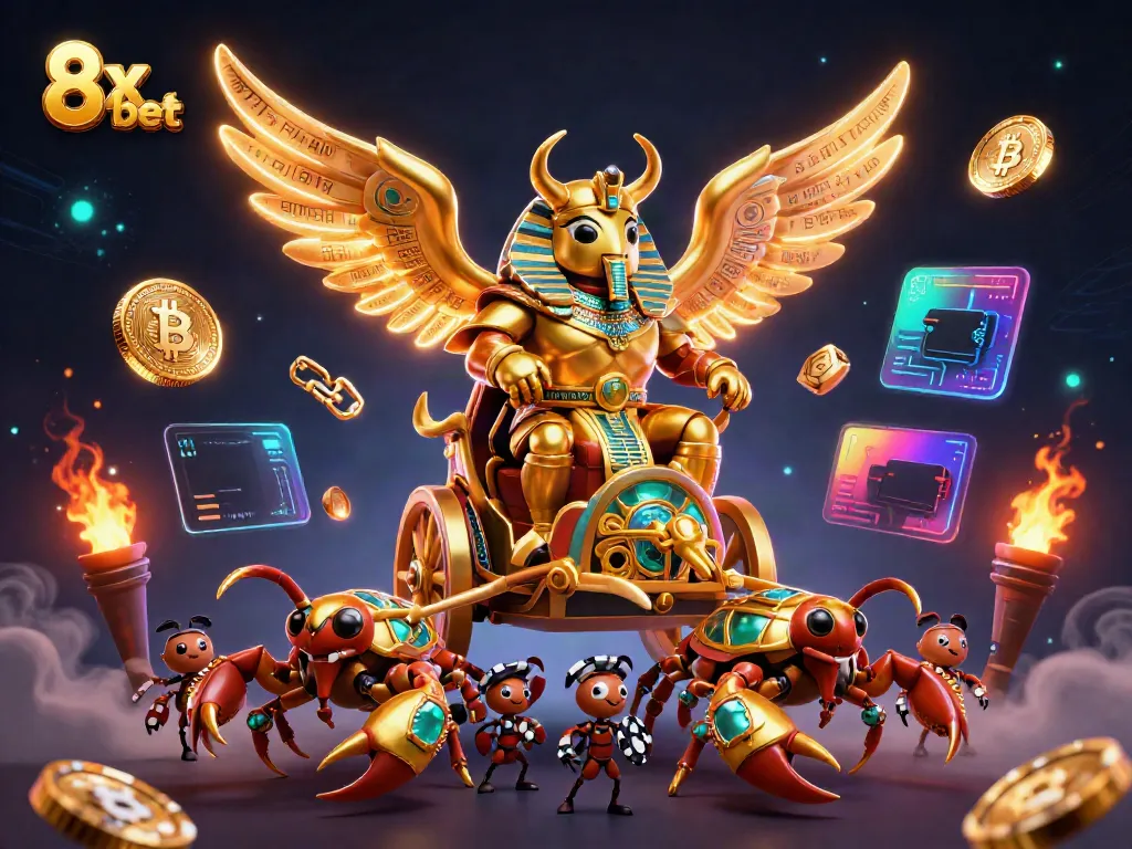 Engage with the spectacular gaming world of 8x bet through a vibrant and thrilling casino illustration featuring iconic characters.