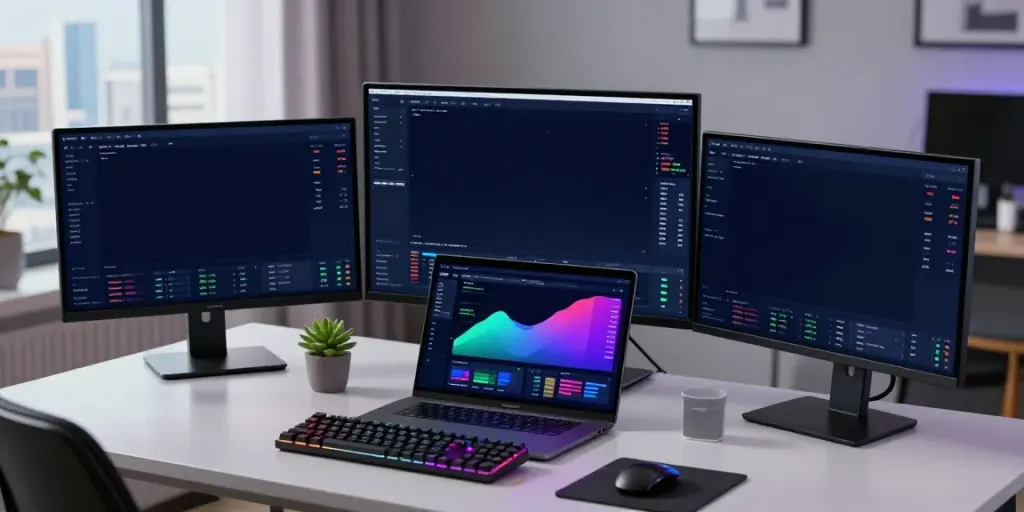 Crypto trading workspace with real-time 股票行情接口 data and advanced digital tools.