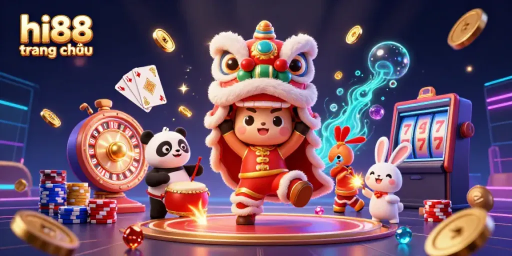 hi88 trang chủ trò chơi đánh bạc hấp dẫn với chú sư tử và nhiều phần thưởng lấp lánh