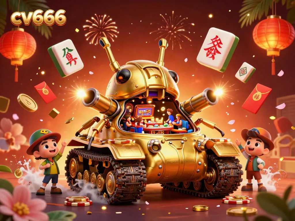 Experience cv666's unique gaming atmosphere with vibrant visual elements and casino excitement.
