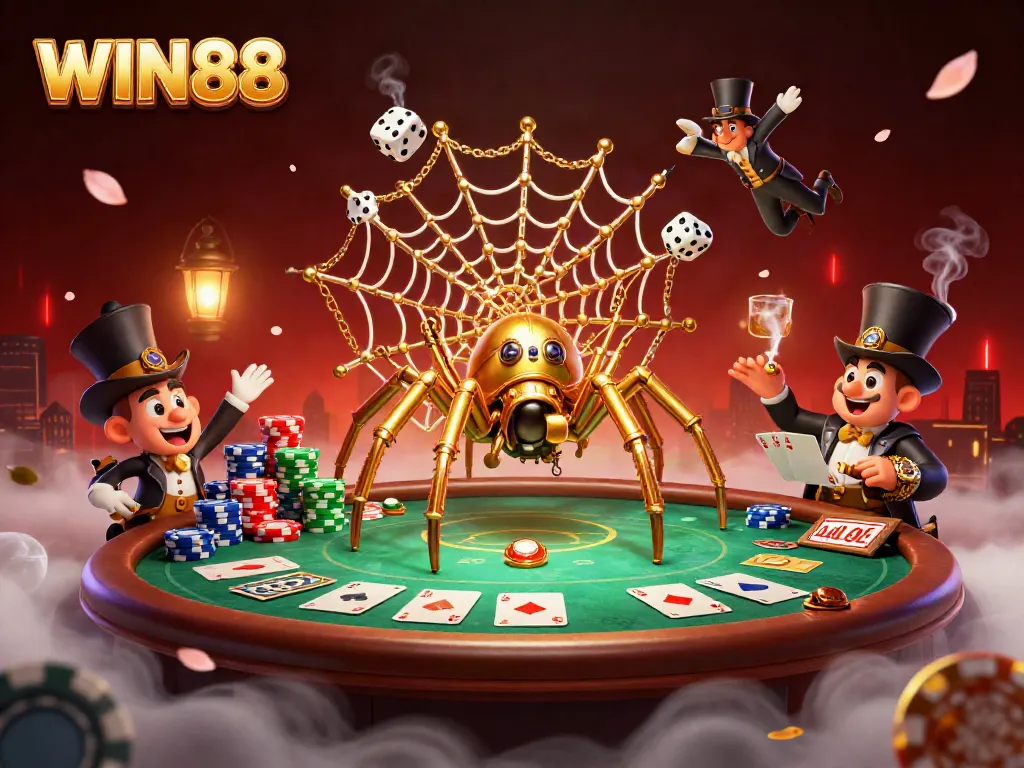 Catch explosive wins in the vibrant world of WIN88, illustrated in a steampunk casino scene.